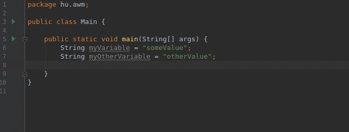 IDEA's print debugging feature