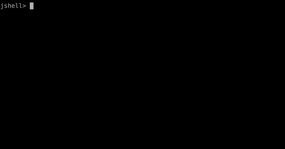 Autocompletion in JShell