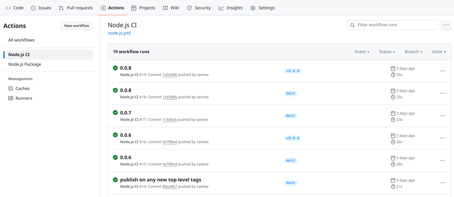 GitHub Actions status page