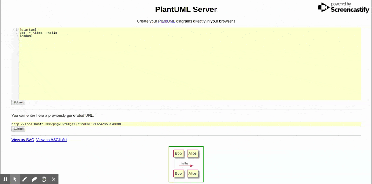 PlantUML server