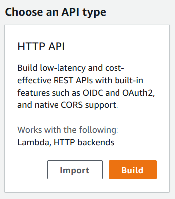 Import HTTP API using OpenAPI