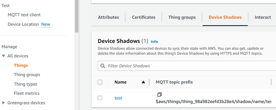 IoT shadow