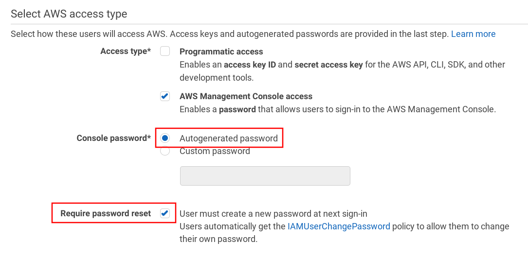 Use an autogenerated password and force reset on first login
