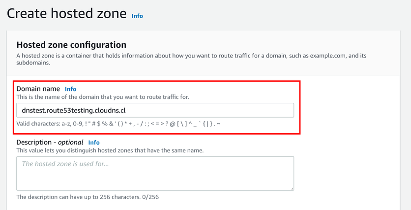 Create a new Hosted Zone in Route 53