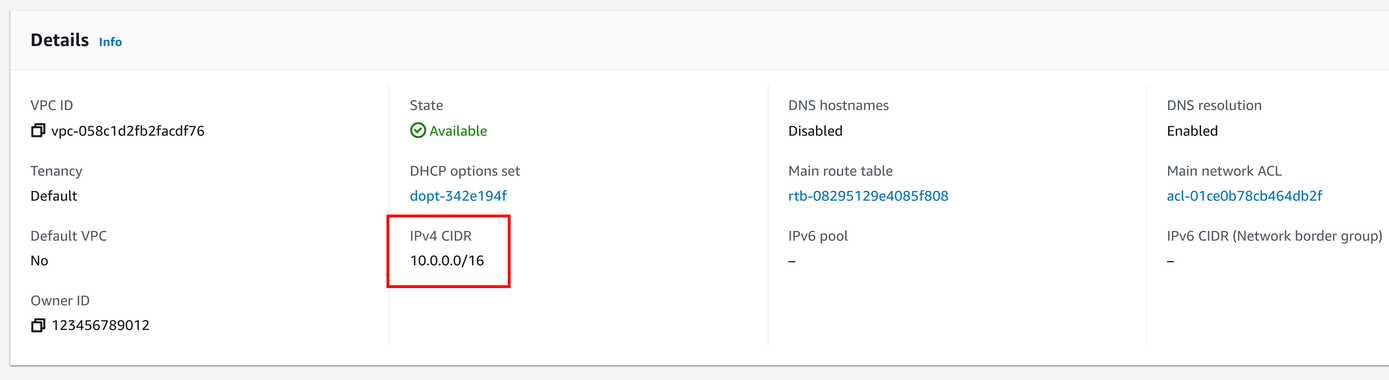 VPC config